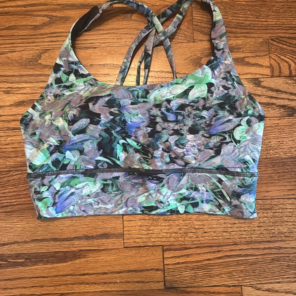 Floral Patterned Sports Bra